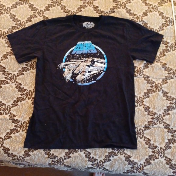 Star Wars Millennium Falcon Black T-Shirt Pre-Owned Size XL 2021 - Picture 2 of 8